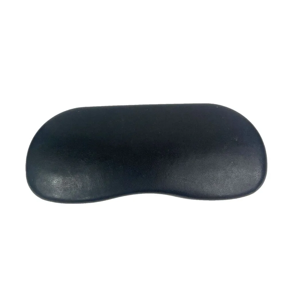 Ray-Bans Glasses/Sunglasses Hard Case w/Cloth -Black Leather- Suede Gray Lining